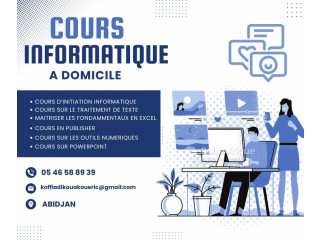 Cours d'informatique a domicile