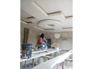 Travaux de planfond staff - Peinture - Décoration 
