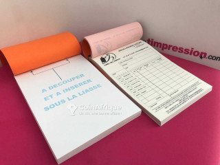 Carnets de reçu personnalisés 
