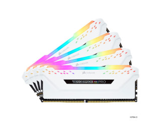 Barrette Memoire -DDR4-32GB (4 X 16GB) RGB – 3200MHz -Blanc